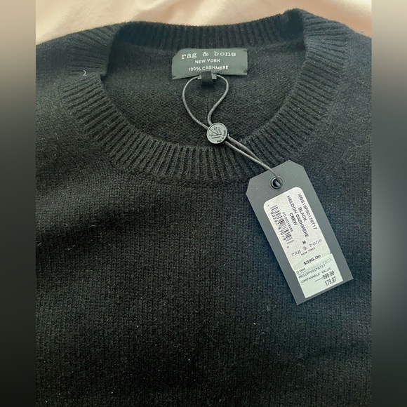 BNWT Rag Bone Haldon cashmere sweater, size medium, black